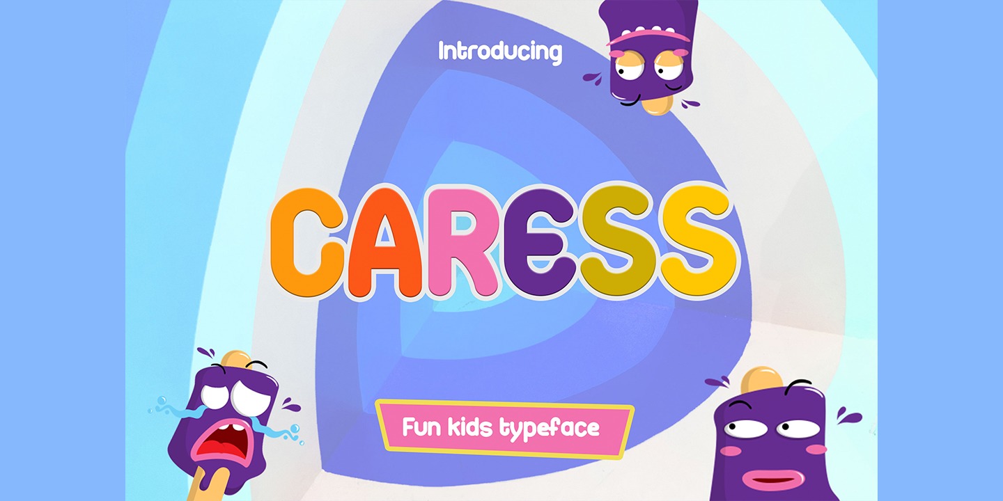Пример шрифта Caress #1